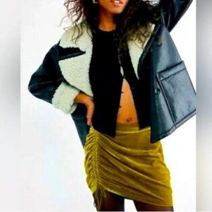 Free People X Revolve Vivienne Velvet Mini Skirt NWT